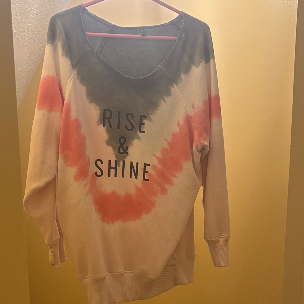 Rise and Shine oversized off the shoulder sweater aerie